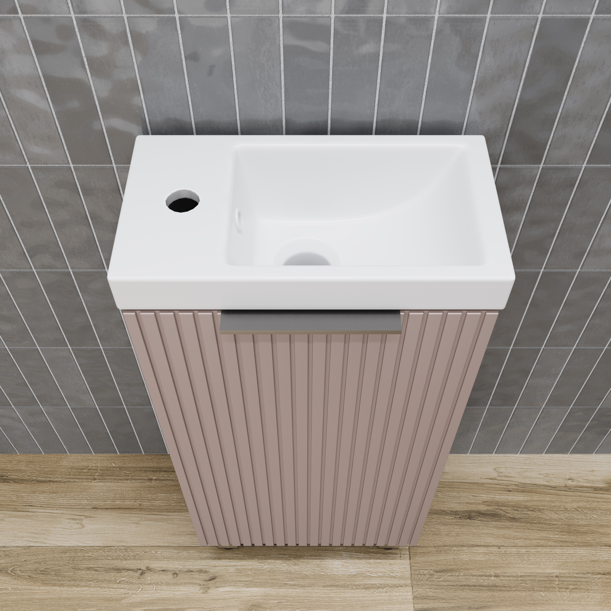 Тумба напольная "СОЛО" универсальная (Como 40) Санд Пудровый