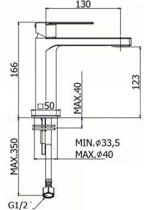 Смеситель для раковины Paffoni TANGO TA071CR Хром
