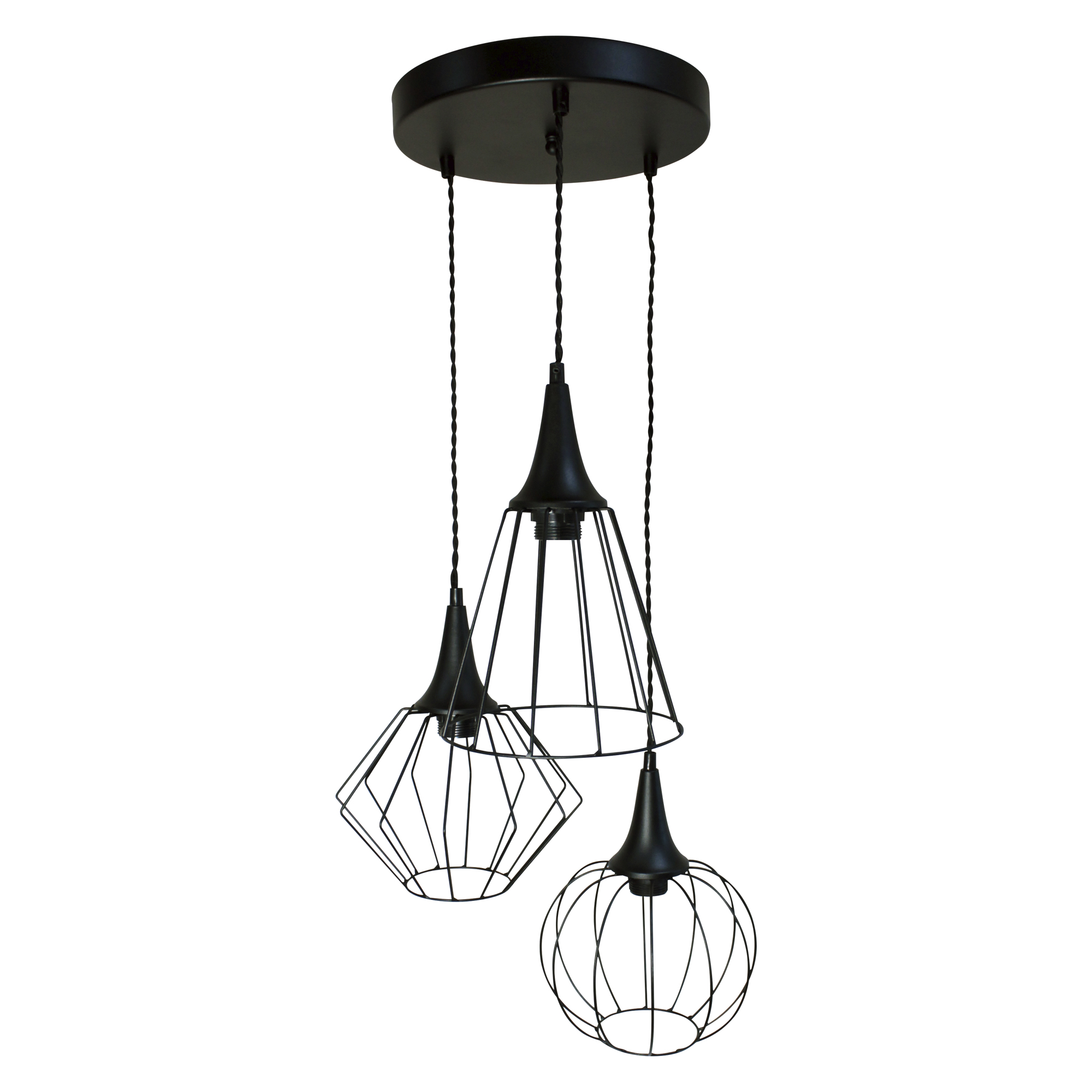 Светильник Форма 231 черн.муар (Плафон Микс) НСБ 01-3х60-141 Е27 ИУ