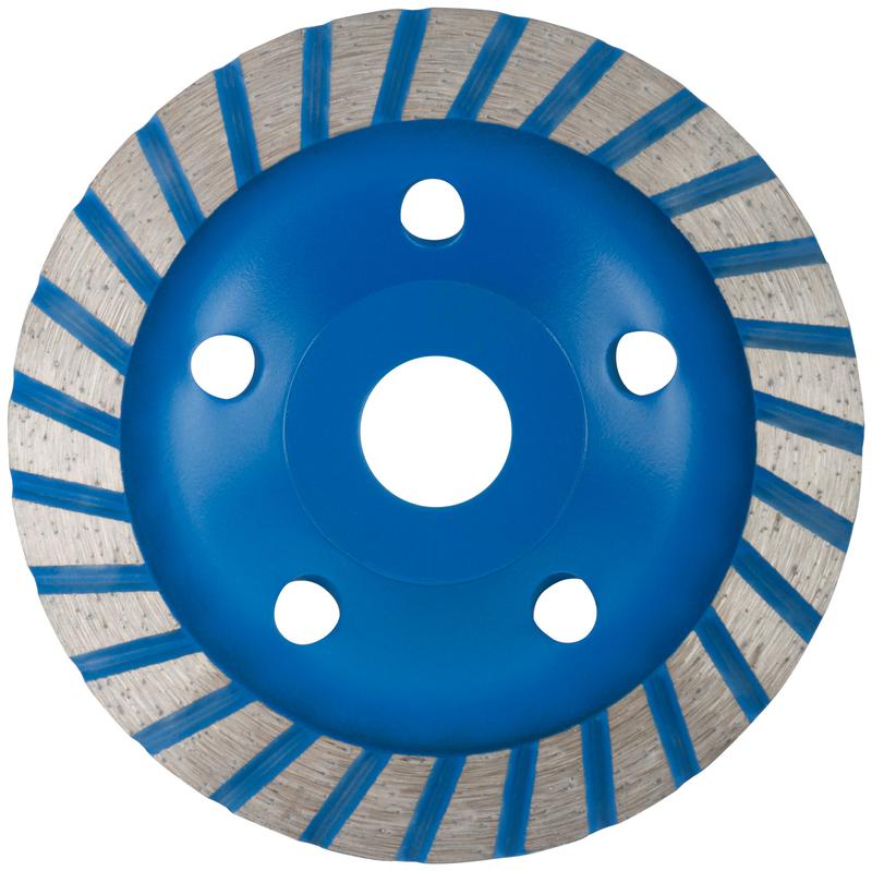 Диск шлифовальный алмазный Турбо посадочный диаметр 22.2мм узкие сегменты 125мм MOS 39519М