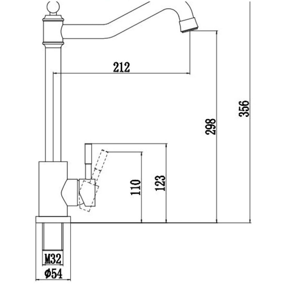 Смеситель для кухни Fmark FS26529, сатин