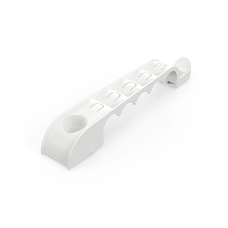 Держатель труб d16мм для прямого монтажа односторон. на 5 мест бел. (уп.30шт) Промрукав PR13.03276