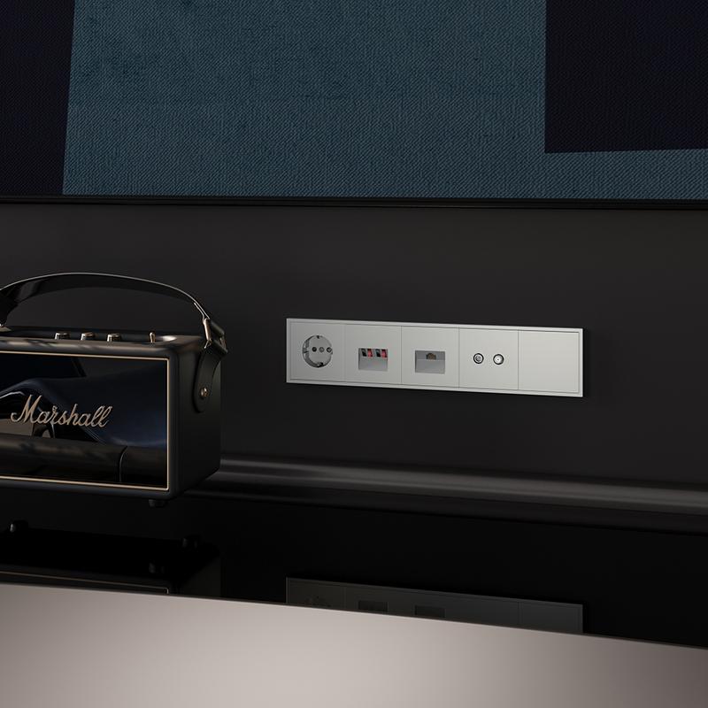 Рамка 5-м S70 пластик. сталь Voltum VLS100505