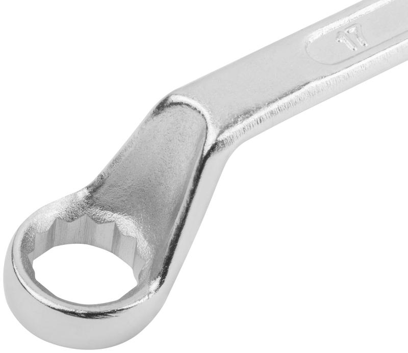 Ключ накидной "Хард" хромированное покрытие 17х19мм FIT 63617