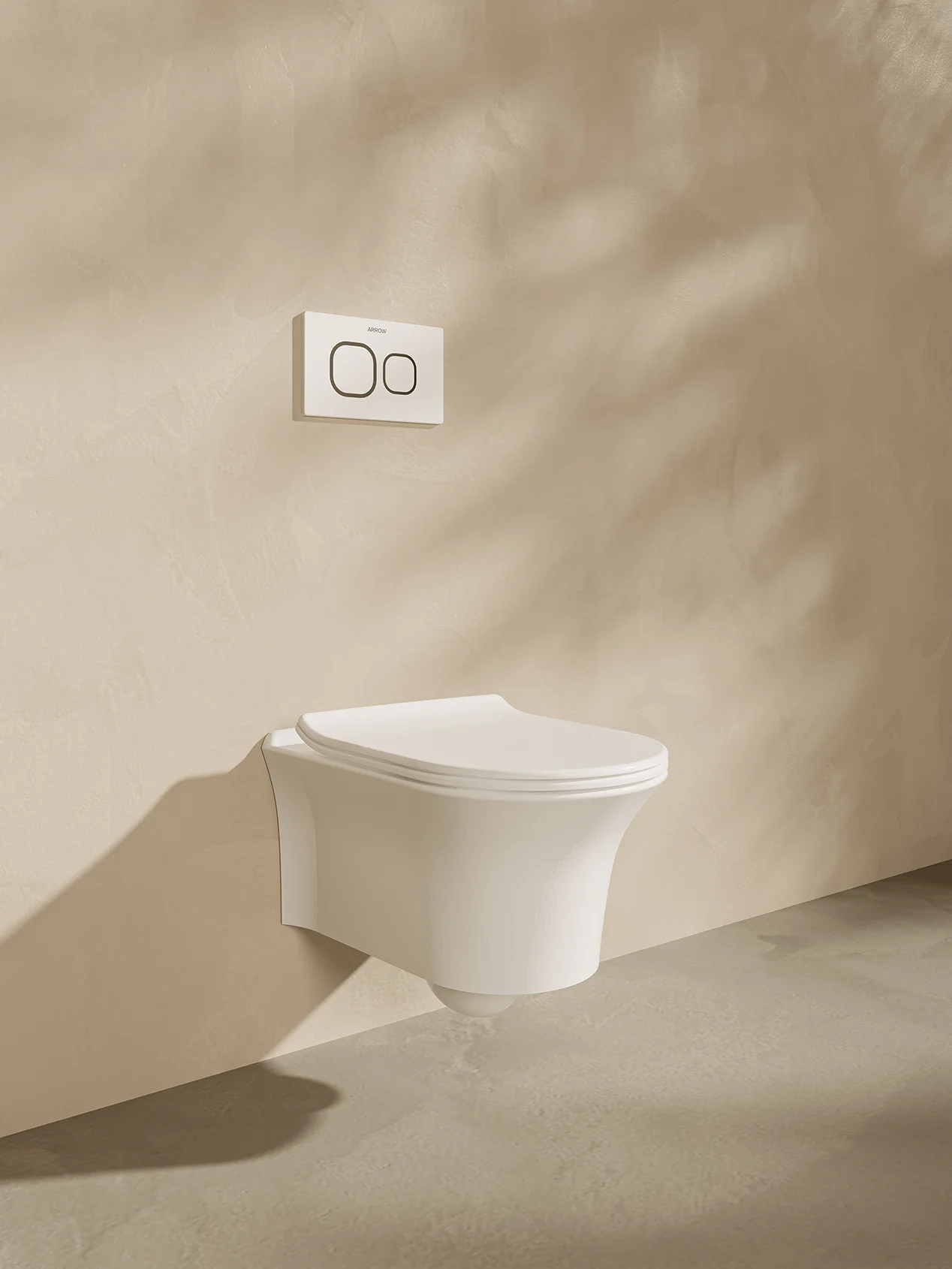 Унитаз подвесной ARROW AHB2157, безободковый, белый