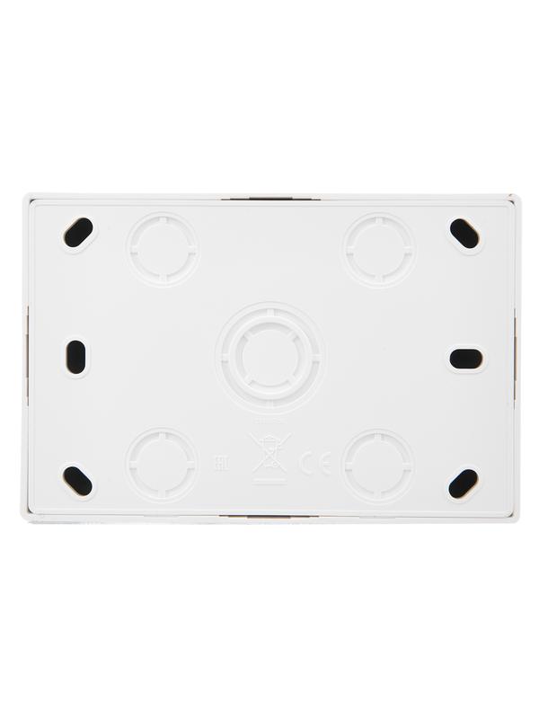 Розетка 2-м ОП LETO без заземл. закрытый корпус ПБТ бел. LEZARD 752-0200-128B