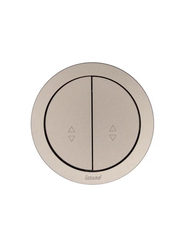 Выключатель проходной 2-кл. СП OSEN 10А IP20 механизм титан LEZARD 743-3788-106