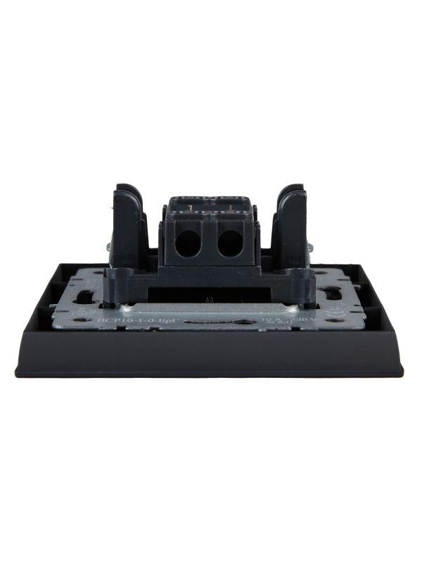 Выключатель 1-кл. СП BRITE ВСР10-1-0-БрГ 10А в сборе графит IEK BR-V10-0-10-K53-F