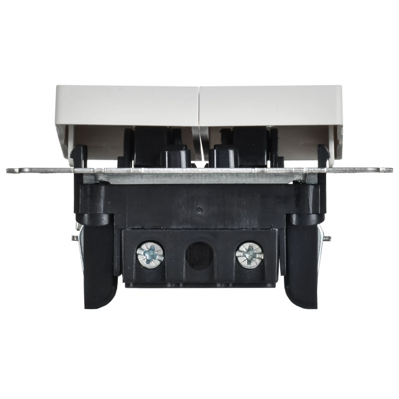 Выключатель 2-кл. СП BRITE ВС10-2-0-БрАБ 10А механизм арктич. бел. IEK BR-V20-0-10-K91