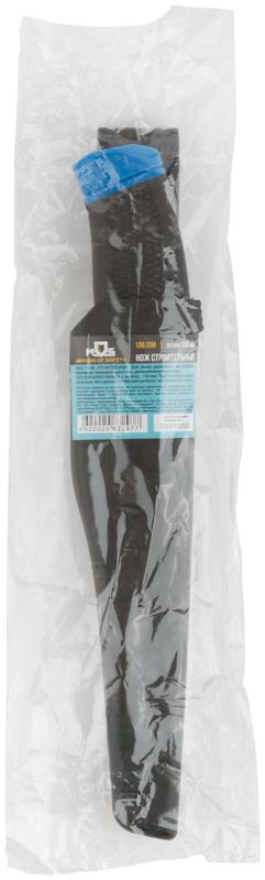 Нож строительный нержавеющая сталь прорезиненная ручка лезвие 100мм MOS 10610М