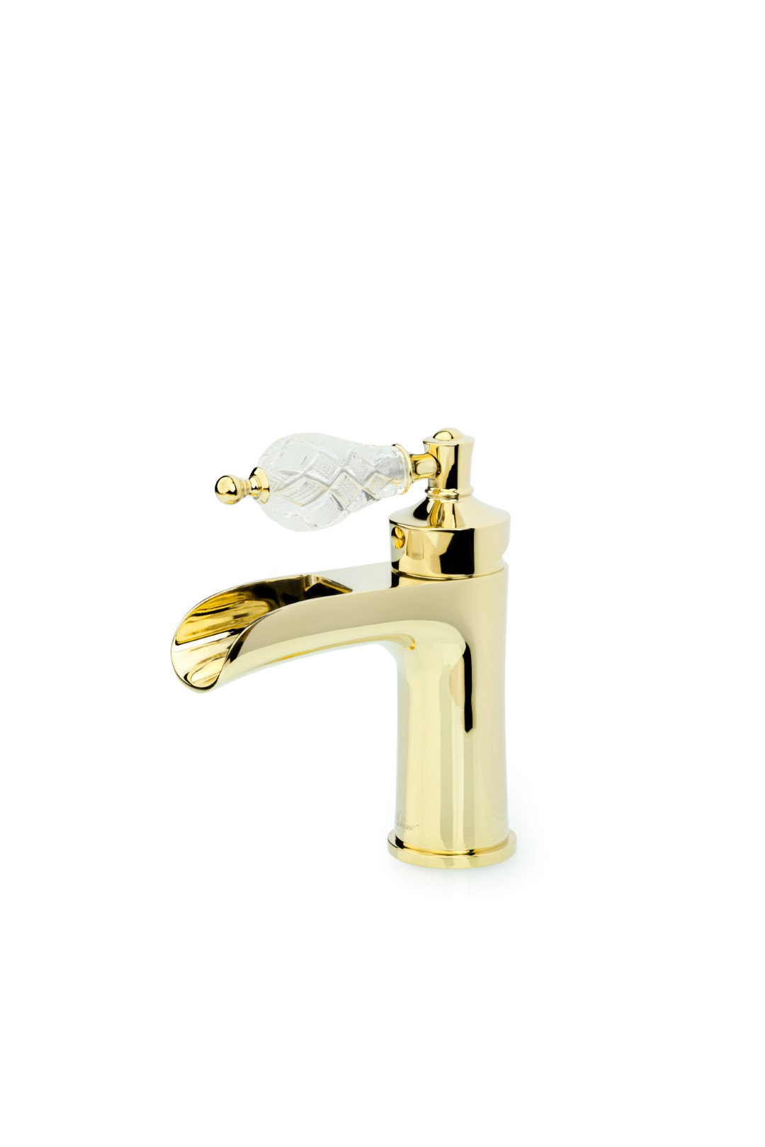 Смеситель для умывальника VOGUE CRYSTAL, золото_Комплект