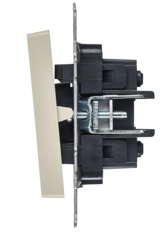 Выключатель перекрестный 2-кл. СП BRITE ВС10-2-3-БрКр 10А механизм беж. IEK BR-V23-0-10-K10