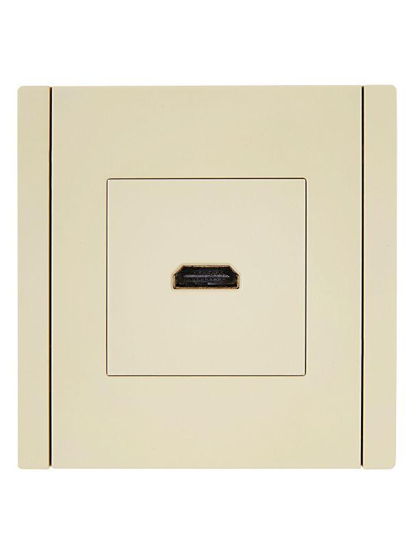 Розетка HDMI FORTE&PIANO FP440 ваниль IEK FP-H10-K10