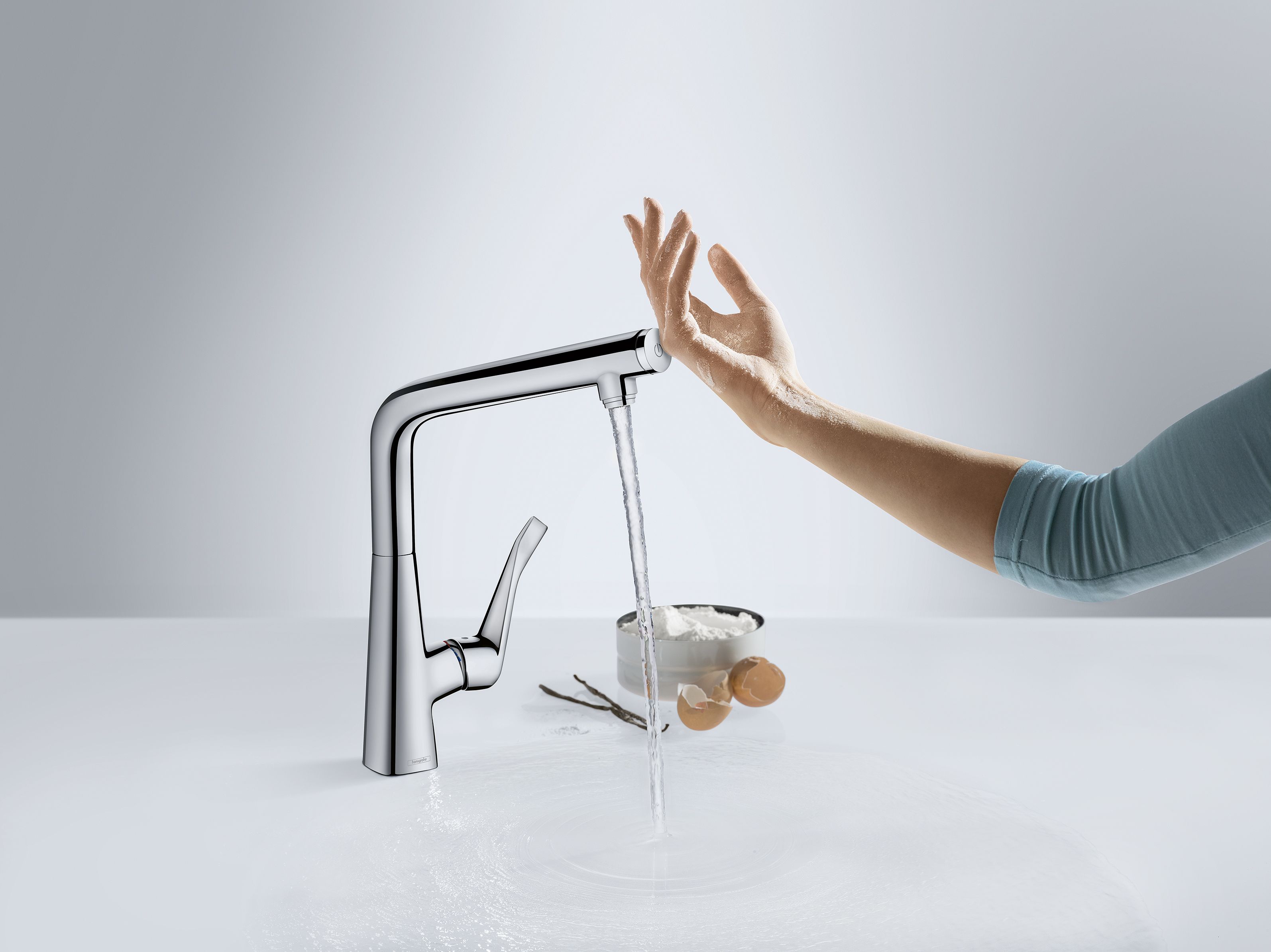 Смеситель Hansgrohe Metris Select 14883000 для кухни