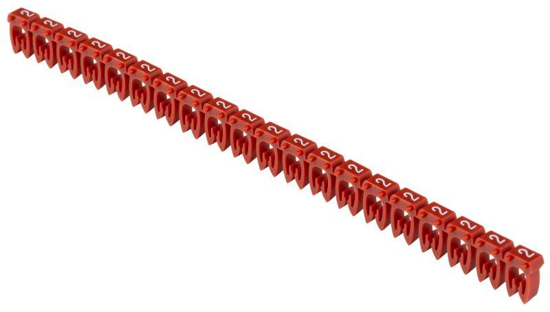 Маркер открытого типа KE 1.5-2.5кв.мм символ "2" (уп.500шт) IEK UMK-KE2-2