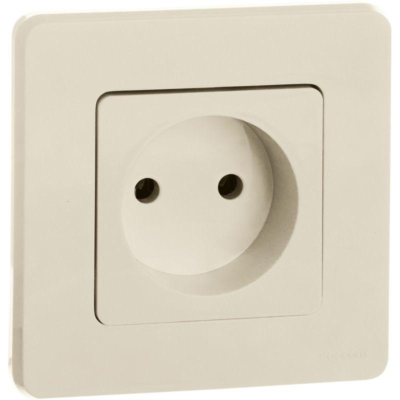 Розетка 1-м СП Inspiria 16А IP20 250В 2P механизм сл. кость IEK 673711