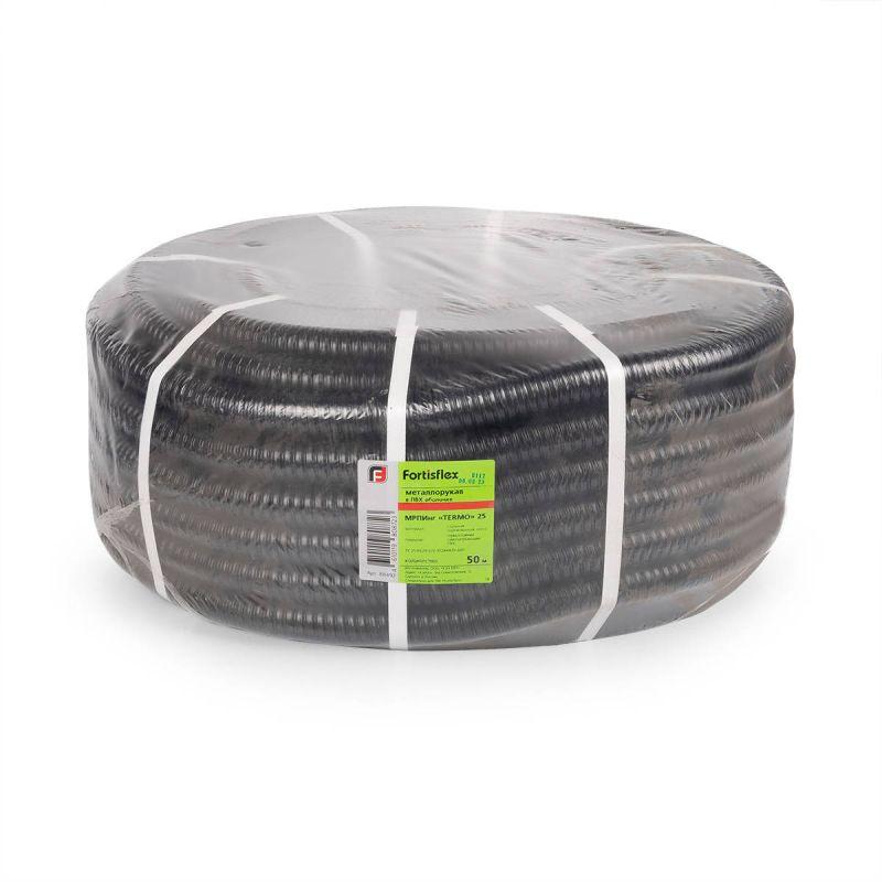 Металлорукав герметичный термостойкий в ПВХ-оболочке МРПИнг "TERMO" 100 (уп.10м) Fortisflex 88484