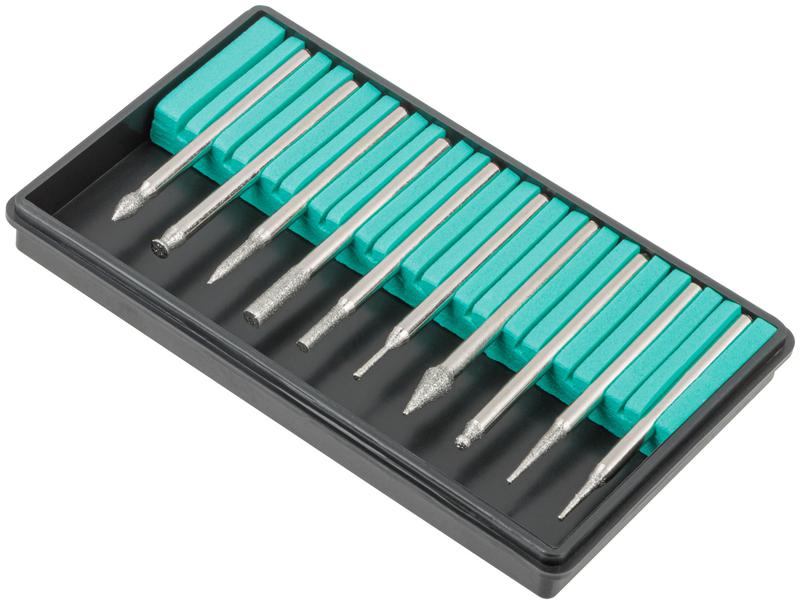 Шарошка усиленная сталь с алмазным напылением штифт 3мм 10шт FIT 36484