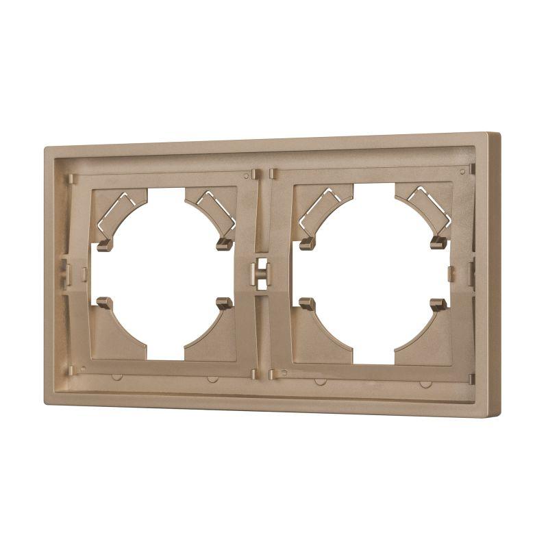 Рамка пластиковая FRM-TENDO-PL-2-GD Arlight 053842