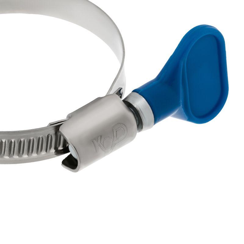 Хомут червячный 32-50/9-0.7мм с ключом нержавеющая сталь W2 (уп.50шт) Rexant 07-0732-1