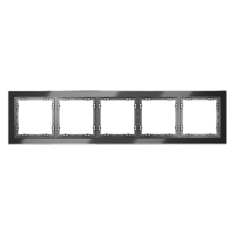 Рамка 5-м S70 стеклян. графит Voltum VLS110507