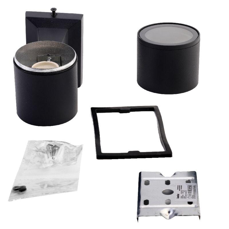 Светильник уличный фасадный металлический IP54 LGU10-02 C02 черн. Camelion 15387