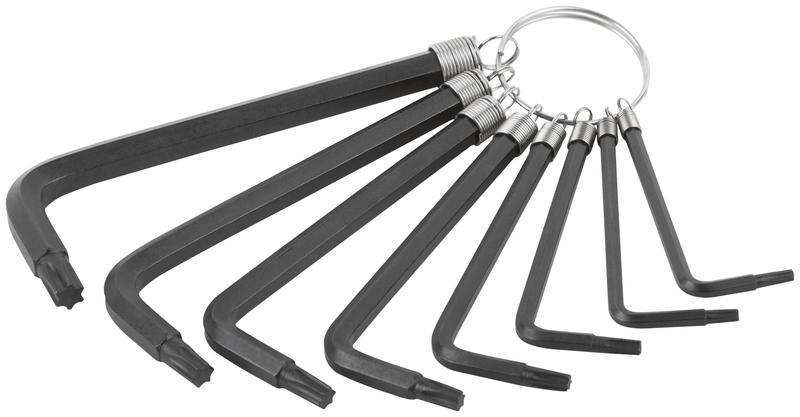 Ключ "звездочки" 8шт CrV Т9-Т40 на кольце FIT 64003