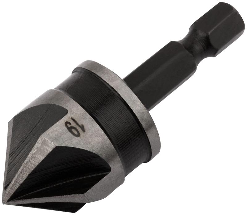 Зенкер конический легированная сталь хвостовик под биту 19мм FIT 36447