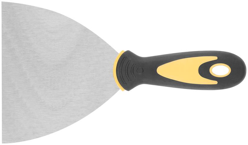 Шпатель нерж. сталь прорезиненная ручка 5дюйм (125мм) FIT 06697