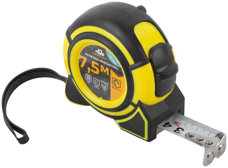 Рулетка Магнетик 7.5мх25мм MOS 17046М