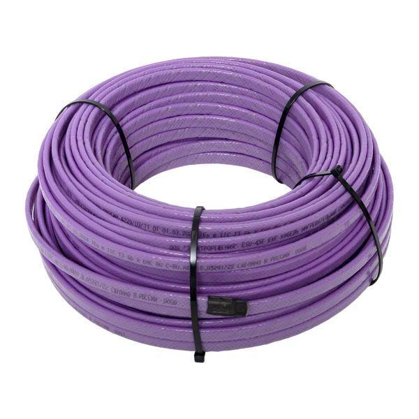 Кабель нагревательный саморег. ESU-45F 45Вт/м фторопласт (уп.50м) EKF ESU-45F-50