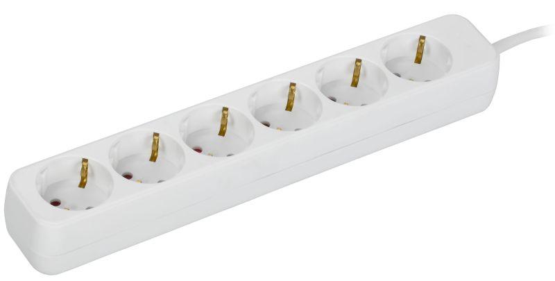 Удлинитель 6х5м 10А У06 ПВС 3х1 бел. UMA IEK UM-YP10-10-06-05-Z-K01