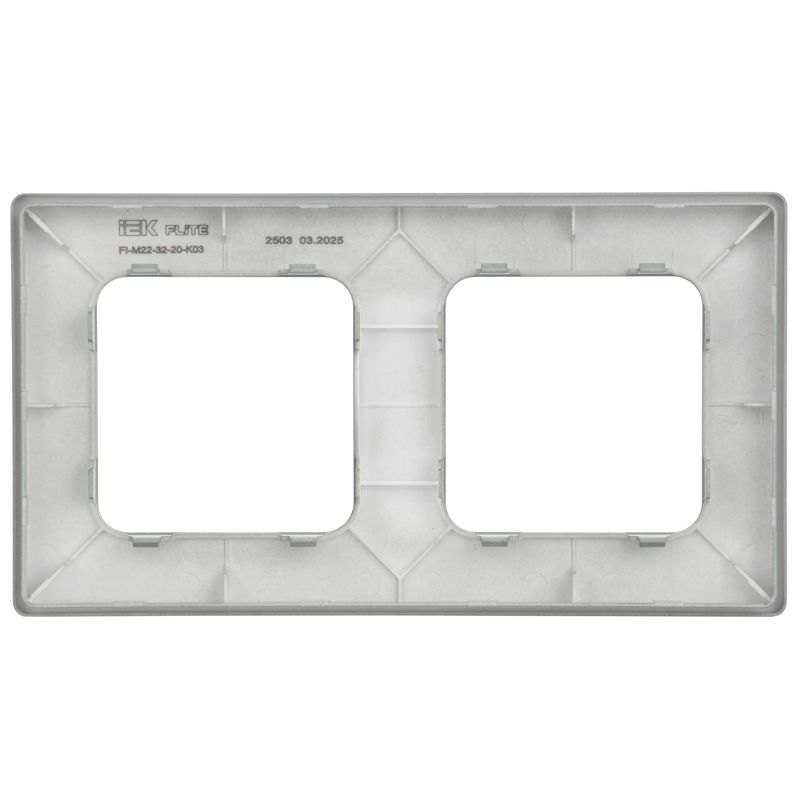 Рамка 2-м СП FLITE РУ-2-К-ФлС сер. IEK FI-M22-32-20-K03