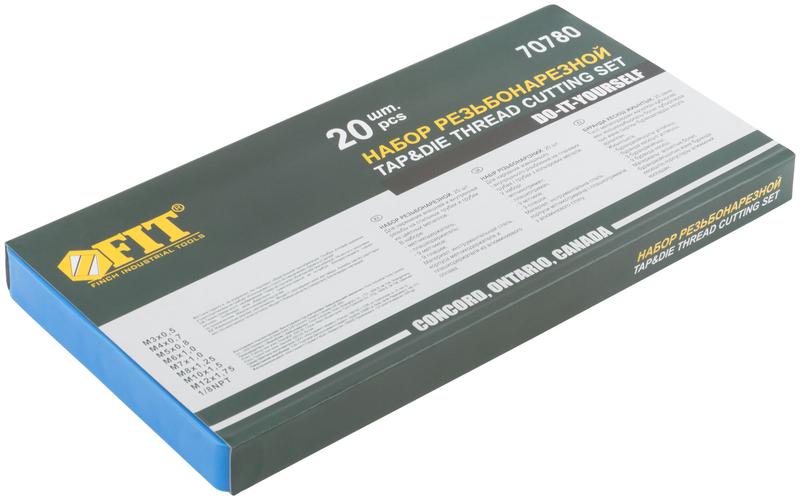 Лерки-метчики для мягкого металла 20шт пластиковый кейс FIT 70780