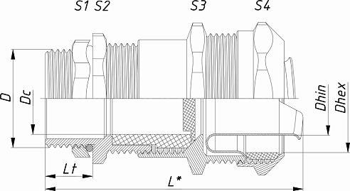 Ввод кабельный ВК-НС-М25-18-МР25 IP66/IP67/IP68 ГОФРОМАТИК zeta30060
