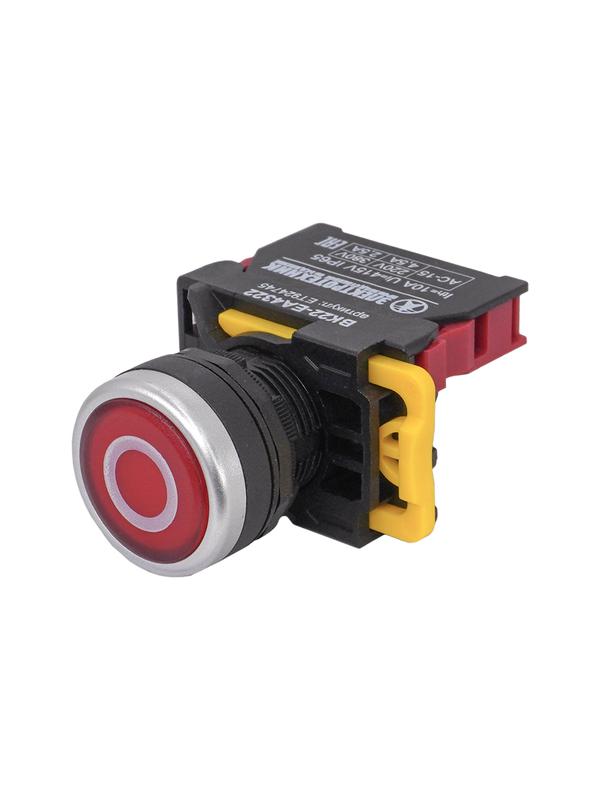 Выключатель кнопочный ВК22-EA4322 с символом "0" 1НЗ цилиндр d22мм IP65 красн. Электротехник ET924745