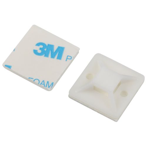 Площадка самоклеящаяся под хомуты 25х25мм NO-225-308 бел. (уп.10шт) Эра Б0066729