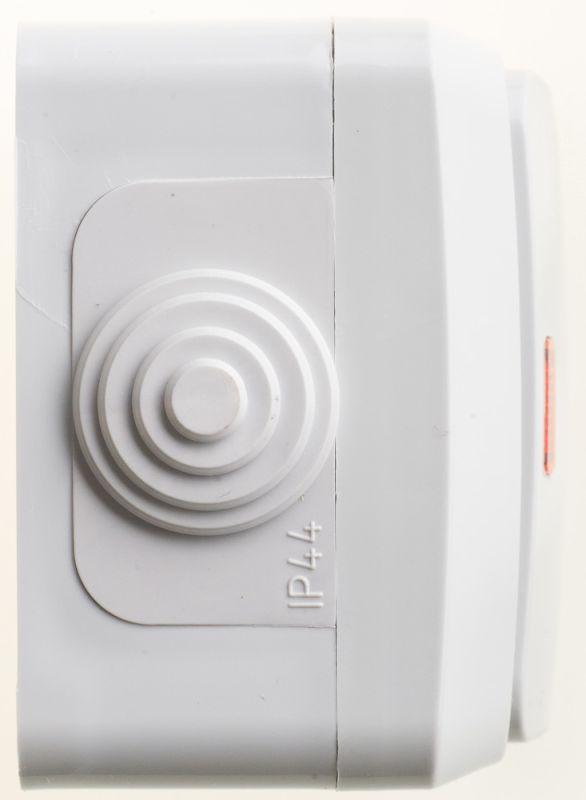 Выключатель 1-кл. ОП Этюд 10А IP44 10AX с подсветкой сер. SE BA10-045C