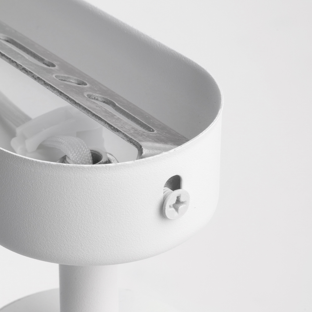 Светильник ДБО 3хGU10 без ламп наклонный белый хром