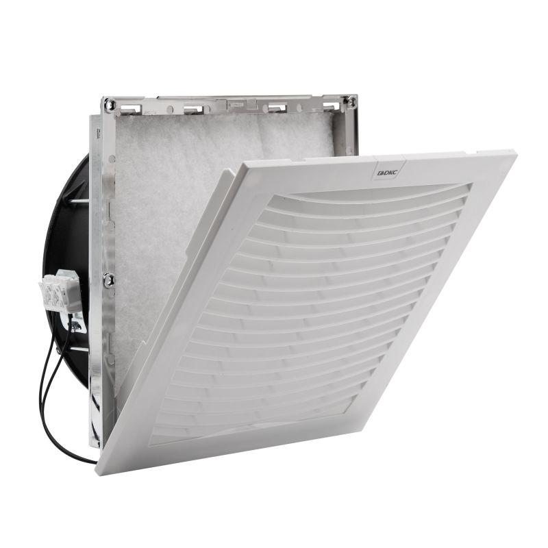 Вентилятор с фильтром ЭМС 500куб.м/ч 115В AC 255х255мм IP54 DKC R5MCV25115