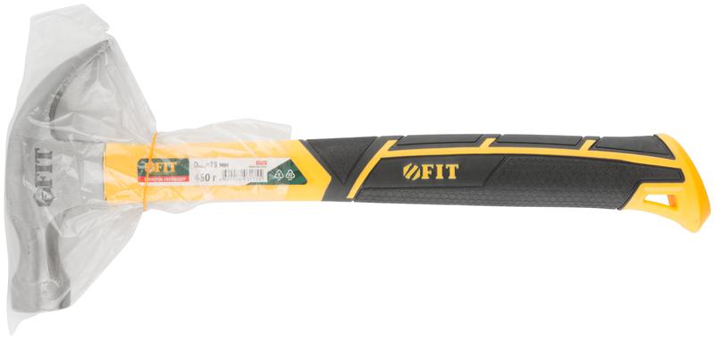 Молоток-гвоздодер Профи 28мм 450г фибергласовая усилен. ручка FIT 44779