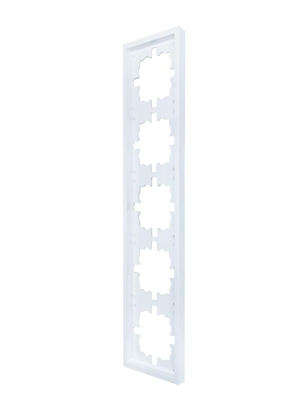 Рамка 5-мест. горизонт. ZIMA бел. LEZARD 704-0200-150