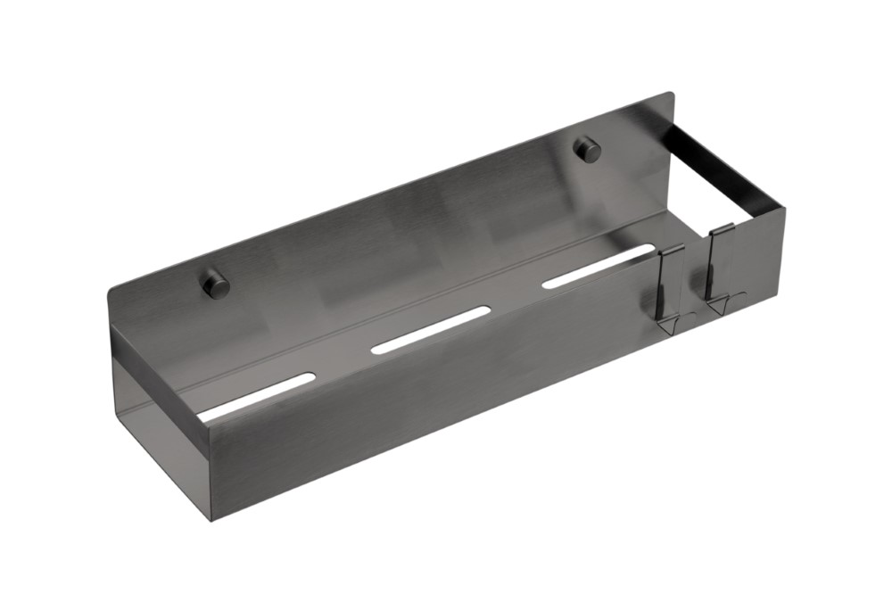 Полка подвесная + 2 крючка GUN METAL