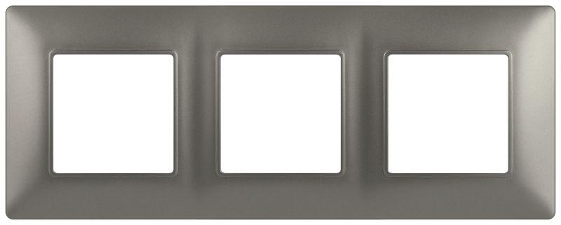 Рамка 3-м Elegance 14-5003-16 для розеток и выключателей титан Эра Б0065817