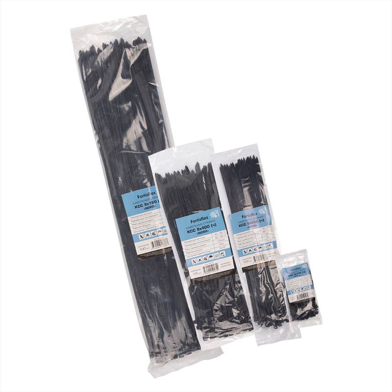 Хомут кабельный КСС "NORD" 3х200 черн. (уп.100шт) Fortisflex 79744