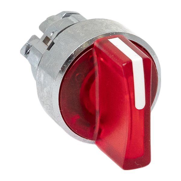 Механизм переключателя исполнительный XB4 IP65 на 2 положения с фиксацией с подсветкой с короткой ручкой красн. EKF XB4BD2FL-R-65