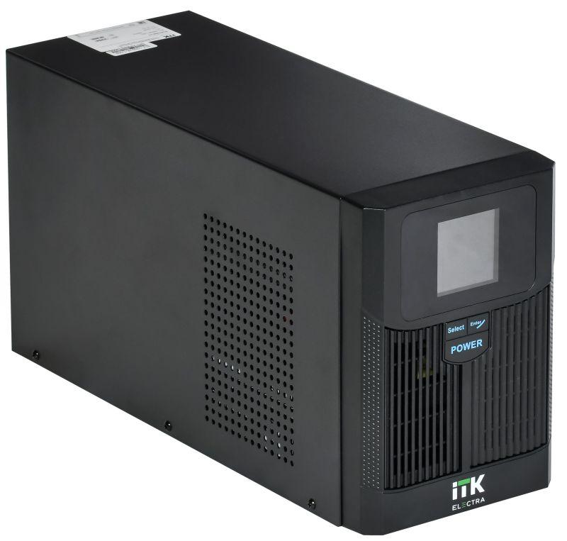 Источник бесперебойного питания ELECTRA LT 1.5кВА/1.2кВт без АКБ USB Schuko ITK ELT-1500VA-1-L-S