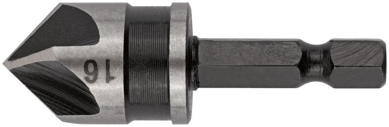 Зенкер конический легированная сталь хвостовик под биту 16мм FIT 36446
