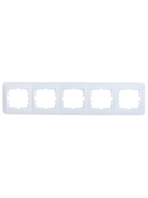 Рамка 5-м ASTI горизонт. бел. LEZARD 7081-0200-150