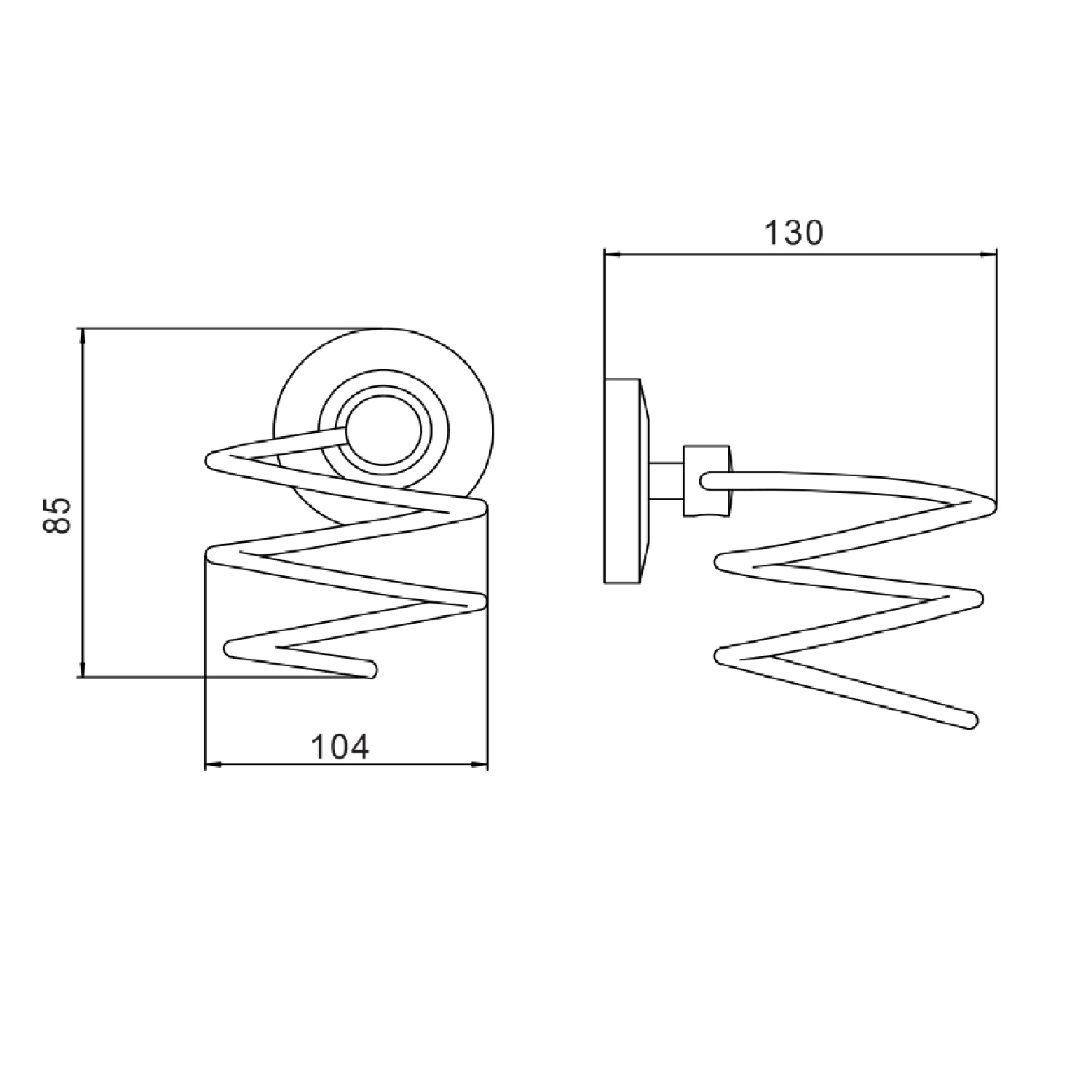 Держатель для фена Savol S-007156, хром